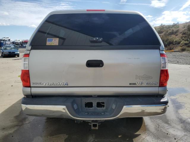 5TBDT44126S511047 - 2006 TOYOTA TUNDRA DOUBLE CAB SR5 SILVER photo 6