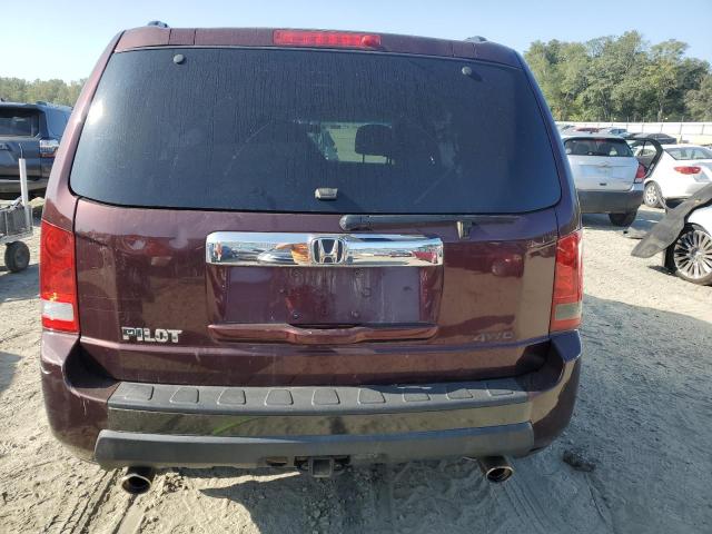 5FNYF4H43AB018768 - 2010 HONDA PILOT EX MAROON photo 6