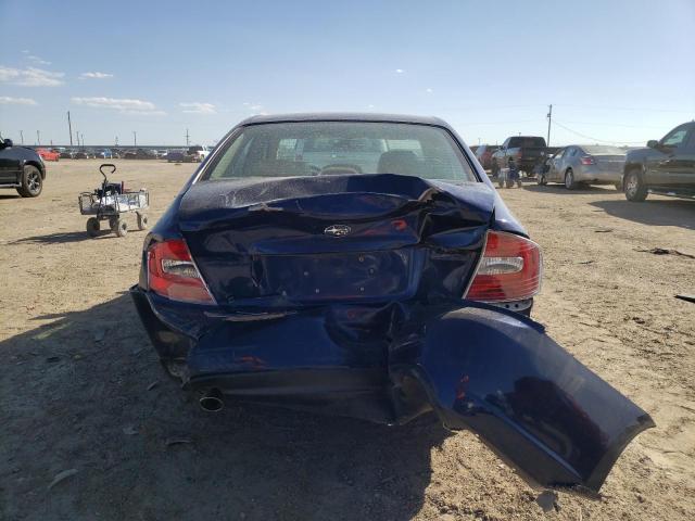 4S3BL616677211825 - 2007 SUBARU LEGACY 2.5I BLUE photo 6