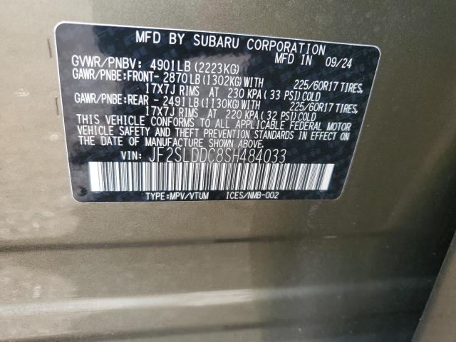 JF2SLDDC8SH484033 - 2025 SUBARU FORESTER PREMIUM Yeşil fotoğraf 13