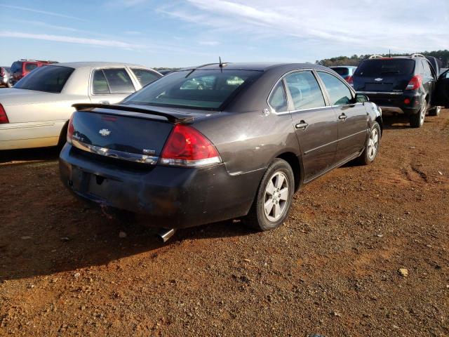 2G1WT58K181326936 - 2008 CHEVROLET IMPALA LT CHARCOAL photo 4