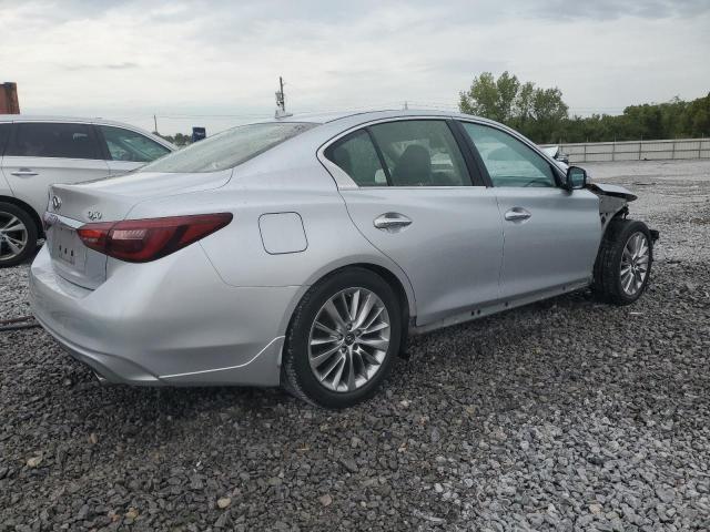JN1EV7AP3KM514936 - 2019 INFINITI Q50 LUXE ვერცხლისფერი ფოტო 3