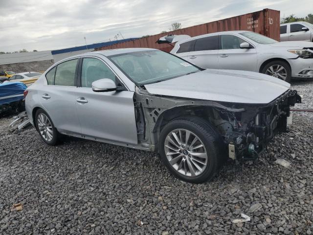 JN1EV7AP3KM514936 - 2019 INFINITI Q50 LUXE ვერცხლისფერი ფოტო 4