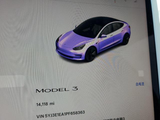 5YJ3E1EA1PF658363 - 2023 TESLA MODEL 3 WHITE photo 9