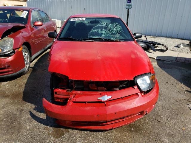 1G1JC12FX37312821 - 2003 CHEVROLET CAVALIER RED photo 5