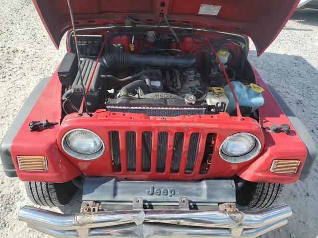 1J4FA39S65P359634 - 2005 JEEP WRANGLER X RED photo 11