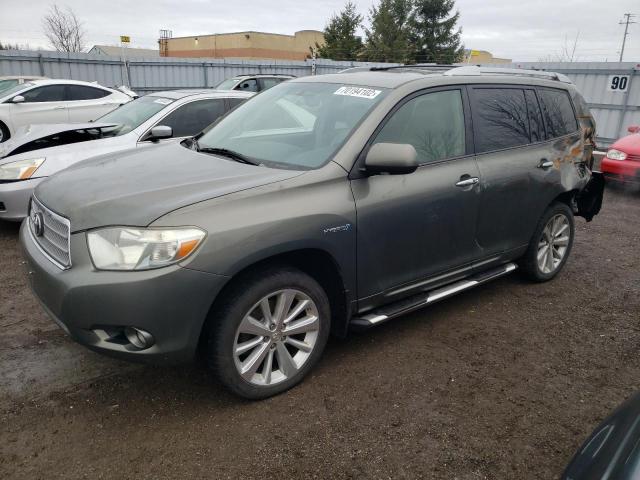 JTEEW44A082004849 - 2008 TOYOTA HIGHLANDER HYBRID LIMITED GREEN photo 1