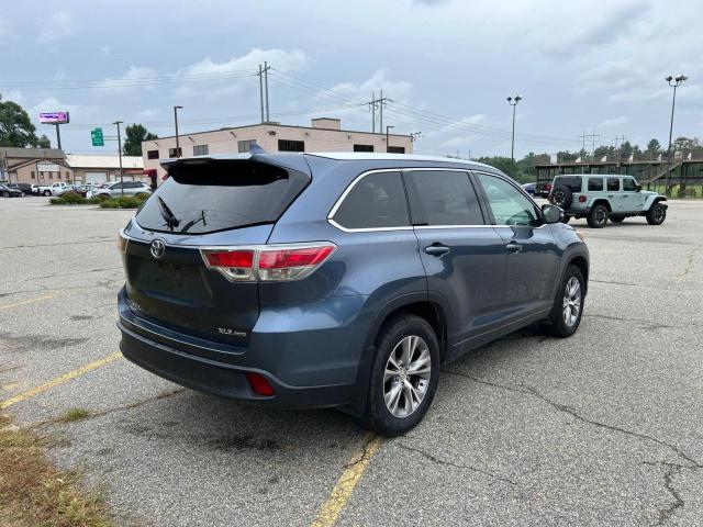 5TDJKRFH2FS114135 - 2015 TOYOTA HIGHLANDER XLE Mavi foto 4