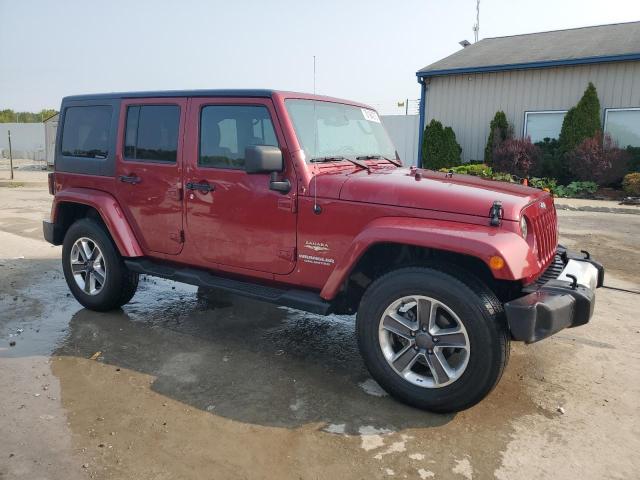 1C4BJWEGXDL588556 - 2013 JEEP WRANGLER U SAHARA BURGUNDY photo 4