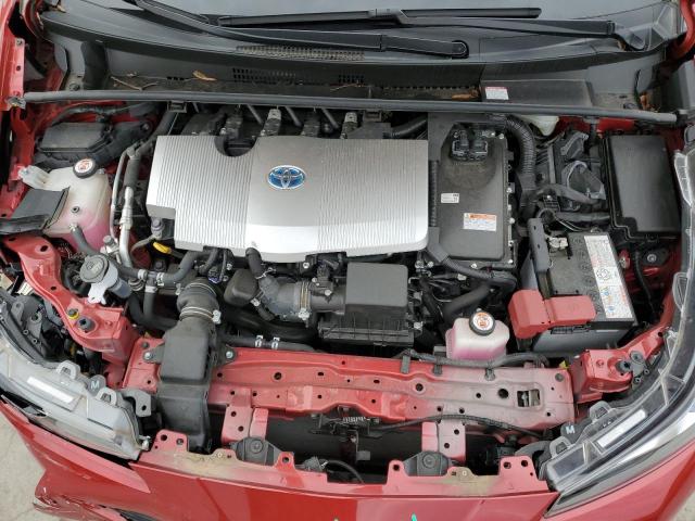 JTDL9RFU5L3020488 - 2020 TOYOTA PRIUS LE RED photo 11