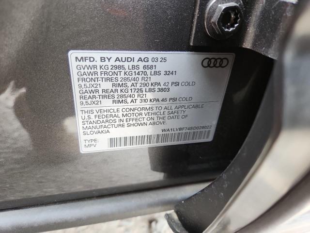 WA1LVBF74SD029022 - 2025 AUDI Q7 PREMIUM PLUS BLACK photo 13