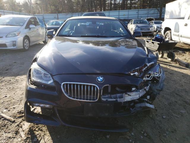 WBAYP1C57DDX00525 - 2013 BMW 650 XI BLUE photo 5