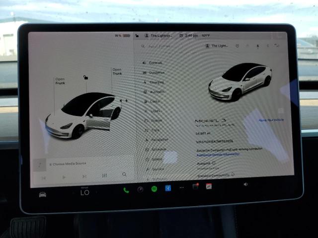 5YJ3E1EA7MF052206 - 2021 TESLA MODEL 3 Սպիտակ լուսանկար 9