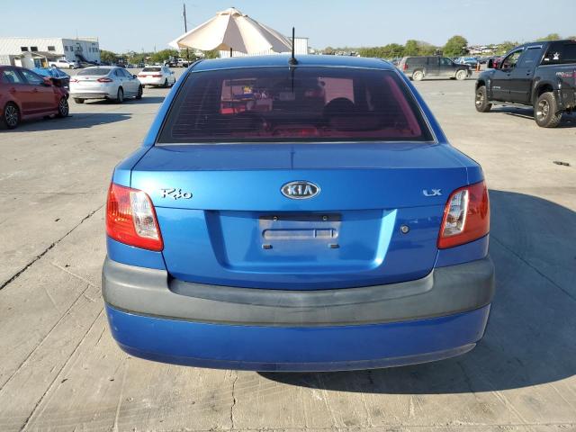 KNADE223996510067 - 2009 KIA RIO BASE BLUE photo 6