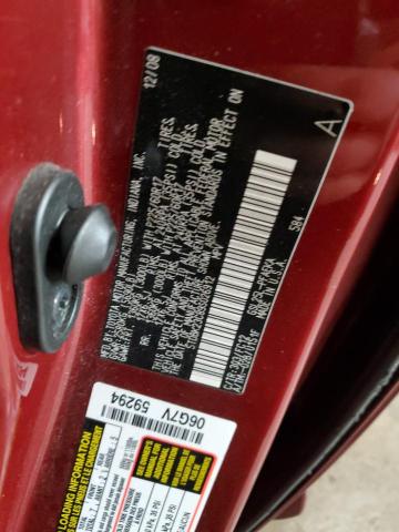 5TDBK23C89S026912 - 2009 TOYOTA SIENNA LE Tünd qırmızı foto 13