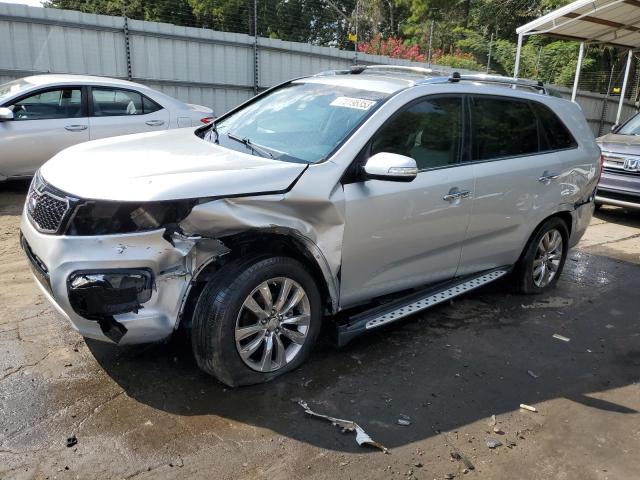 5XYKW4A28DG334260 - 2013 KIA SORENTO SX SILVER photo 1