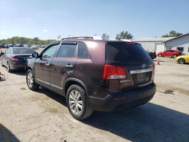 5XYKT4A23BG102431 - 2011 KIA SORENTO BASE PURPLE photo 2