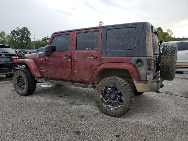 1J4BA5H13AL146239 - 2010 JEEP WRANGLER UNLIMITED SAHARA MAROON photo 2