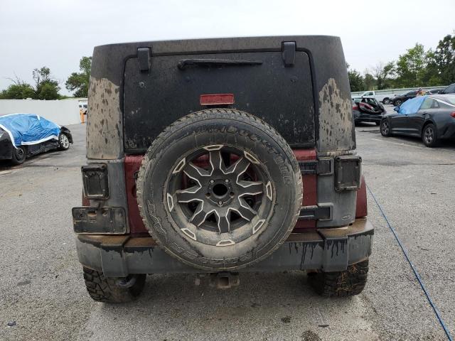 1J4BA5H13AL146239 - 2010 JEEP WRANGLER UNLIMITED SAHARA MAROON photo 6