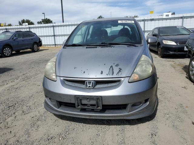 JHMGD38698S006231 - 2008 HONDA FIT SPORT GRAY photo 5