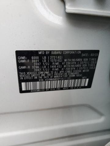 4S4WMAWD8P3427123 - 2023 SUBARU ASCENT TOURING თეთრი ფოტო 13
