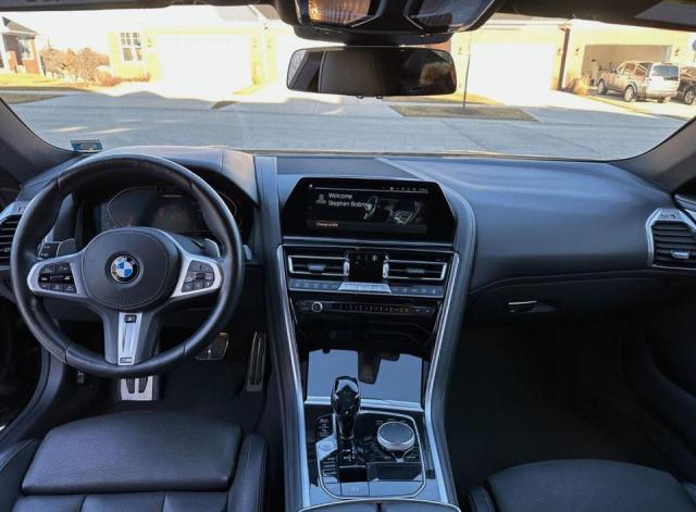 WBABC4C00LCE17379 - 2020 BMW M850XI BLACK photo 9