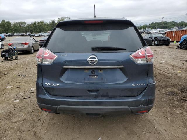 KNMAT2MV5GP604156 - 2016 NISSAN ROGUE S BLUE photo 6