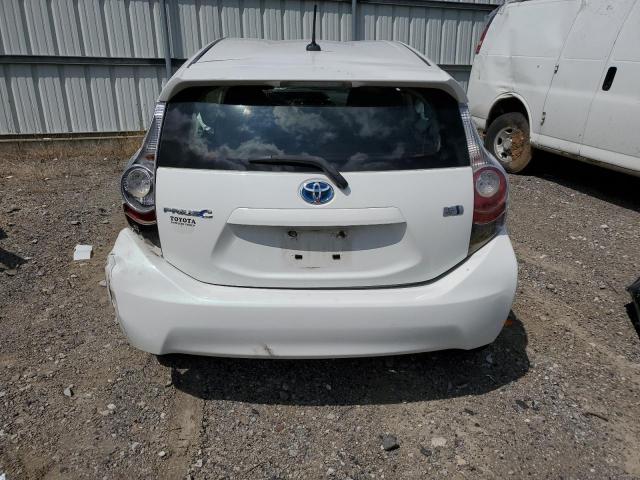JTDKDTB33D1046671 - 2013 TOYOTA PRIUS C WHITE photo 6