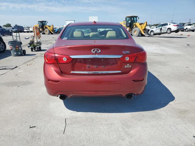 JN1BV7AP5FM339341 - 2015 INFINITI Q50 BASE წითელი ფოტო 6