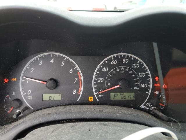 2T1BU4EE9DC113708 - 2013 TOYOTA COROLLA BASE Argent photo 9