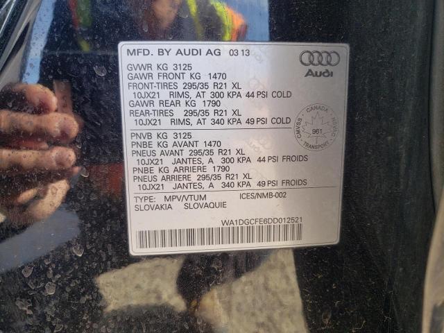 WA1DGCFE6DD012521 - 2013 AUDI Q7 PRESTIGE 黑色 照片 13