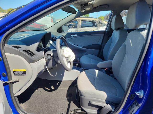 KMHCT4AE4EU759848 - 2014 HYUNDAI ACCENT GLS 蓝色 照片 7