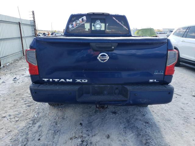 1N6BA1F20HN519484 - 2017 NISSAN TITAN XD SL BLUE photo 6