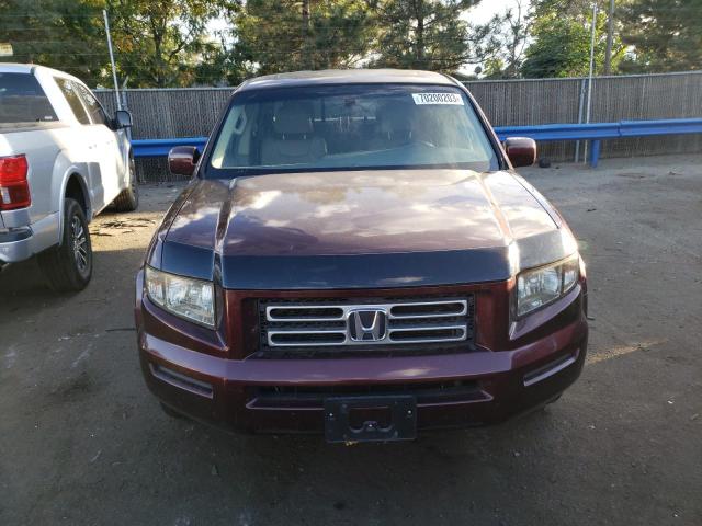 2HJYK16528H524338 - 2008 HONDA RIDGELINE RTL BURGUNDY photo 5