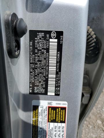 4T1BE46K79U405266 - 2009 TOYOTA CAMRY BASE SILVER photo 12
