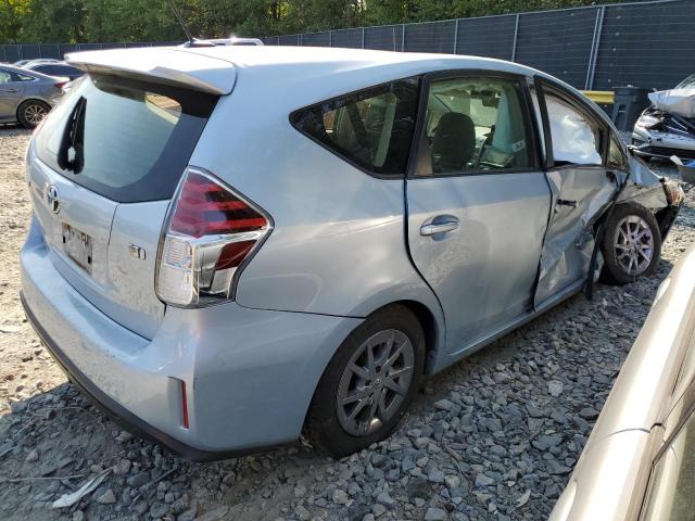 JTDZN3EU6FJ029916 - 2015 TOYOTA PRIUS V BLUE photo 3