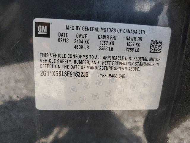 2G11X5SL3E9163235 - 2014 CHEVROLET IMPALA LS BLACK photo 13