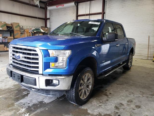 1FTEW1EG5GKD38654 - 2016 FORD F150 SUPERCREW BLUE photo 1