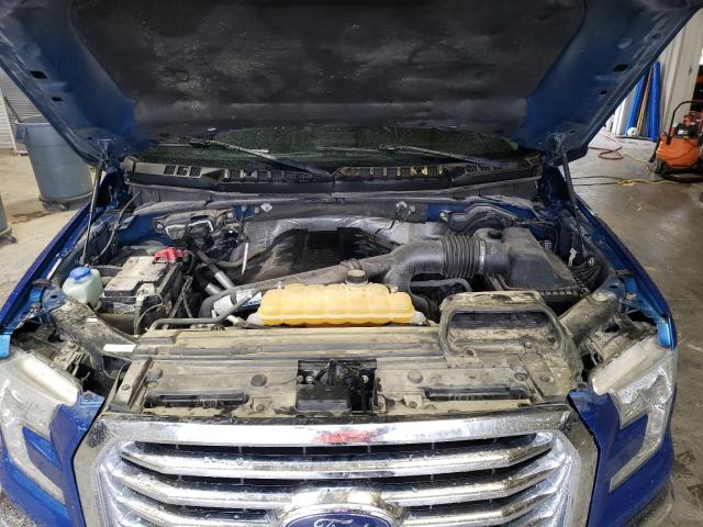 1FTEW1EG5GKD38654 - 2016 FORD F150 SUPERCREW BLUE photo 11