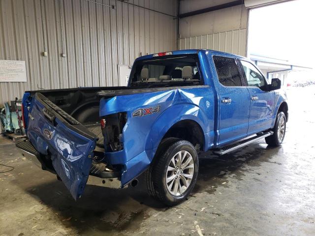 1FTEW1EG5GKD38654 - 2016 FORD F150 SUPERCREW BLUE photo 3