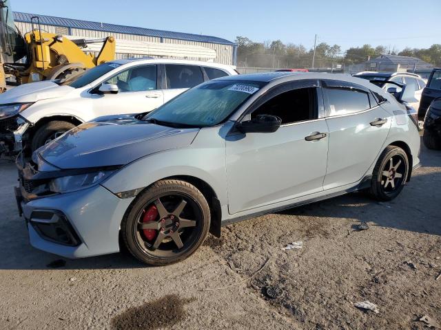 SHHFK7H44MU408334 - 2021 HONDA CIVIC SPORT ნაცრისფერი ფოტო 1