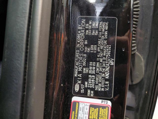 KNDJN2A21J7592521 - 2018 KIA SOUL შავი ფოტო 12