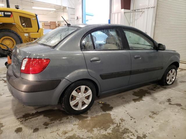 KNADE123676185658 - 2007 KIA RIO BASE GRAY photo 3