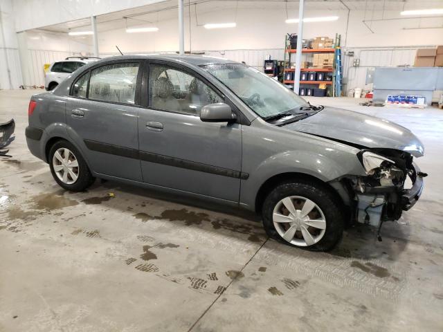 KNADE123676185658 - 2007 KIA RIO BASE GRAY photo 4