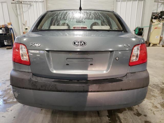 KNADE123676185658 - 2007 KIA RIO BASE GRAY photo 6