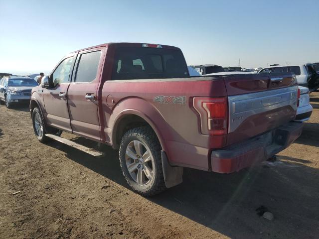 1FTEW1EFXFFA99407 - 2015 FORD F150 SUPERCREW RED photo 2