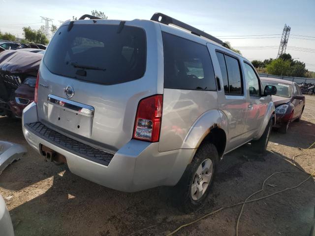 5N1AR18B38C635452 - 2008 NISSAN PATHFINDER S SILVER photo 3