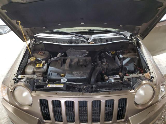 1J8FF47W77D180065 - 2007 JEEP COMPASS BEIGE photo 12