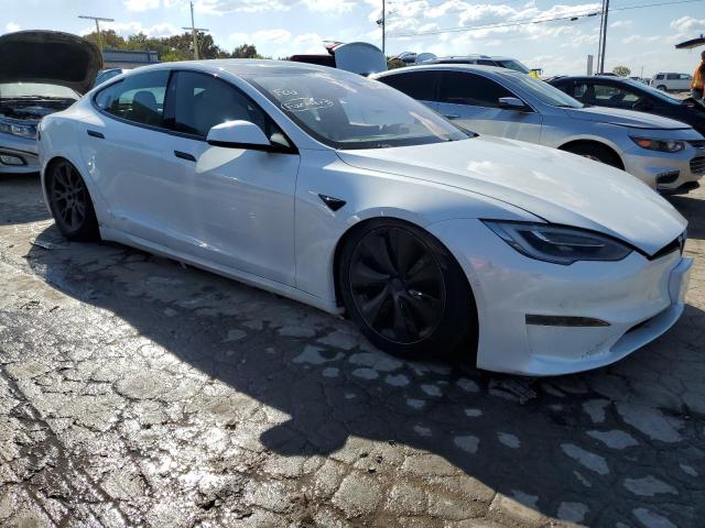 5YJSA1E56NF468002 - 2022 TESLA MODEL S Blanco foto 4