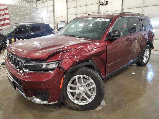 1C4RJKAG1P8817629 - 2023 JEEP GRAND CHER L LAREDO BURGUNDY photo 1